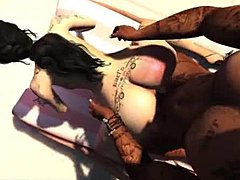 Jade Doets blowjob in doggystyle v videu La Piscine