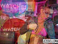 Nakna lesbiska: Jezebelle och Leyas sensuella lesbiska möte