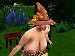 ความสนุกแบบ 3some กับ Sims 4s เวอร์ชั่นการ์ตูนของข้อเสนอ