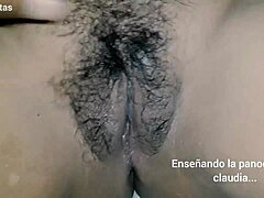 Mature mom Claudia D shows off her hairy pussy in steamy video
