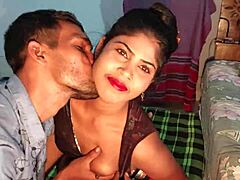 Sumona's first blowjob in front of the camera is a steamy affair