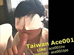 Una MILF taiwanese con grandi tette e un grande culo registra un orgasmo squirtante