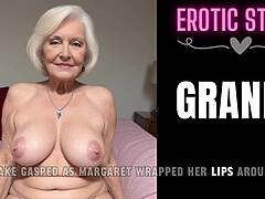 ¡Mira este video porno maduro de audio con Jake y su abuela! ¡Te dejará sin aliento!