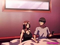 Petollinen anime-vaimo saa nuoremman rakastajansa creampiea