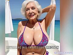 Αισθησιακή συνάντηση με έναν ηλικιωμένο εραστή της πισίνας και μια ώριμη γυναίκα