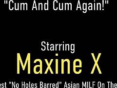 Έντονη συνεδρία αυνανισμού της Maxine Xs με το τεράστιο μέλος του Sean Michaels