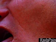 A buceta raspada de Kayla Paiges é coberta de porra de Evan Stones depois de um sexo intenso