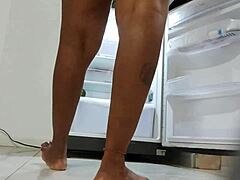 HD video of black maid's big butt and upskirt