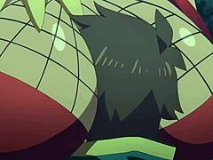 Kazuma auf Sylvias reifem Busen in portugiesischer Animation