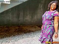 African housewife's homemade sex tape features big ass and doggystyle