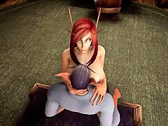 MILF ruiva fica safada em pornô 3D inspirado em Warcraft