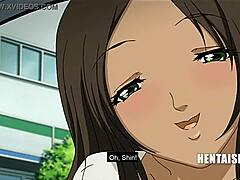 Hal ehwal luar perkahwinan wanita matang Jepun yang digambarkan dalam Hentai yang terikat animasi