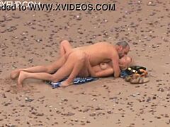 Dolda kameror fångar utomhussex och MILFs på stranden