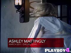 Η Ashley Mattingly, ένα εντυπωσιακό ξανθό μοντέλο MILF, επιδεικνύει τις δελεαστικές της καμπύλες με σαγηνευτικά εσώρουχα