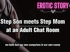 Step-son and step-mom engage in erotic audio chat