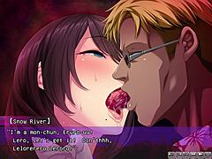 Engaged milf in a blowbang and creampie in hentai game