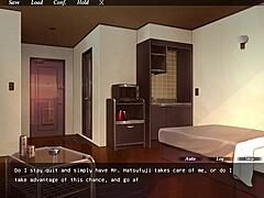 Yarichin's wife cheats and gets caught in a visual novel game with English subtitles