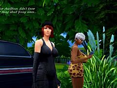 Ruby og Doris deltager i et gruppeorgie i Sims 4
