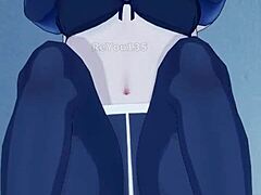 Kurvet nyansat udforsker sine seksuelle lyster i 3D-anime