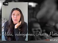 Brunette milf Kortney Kash gives a blowjob and gets fingered before hardcore sex in her casting video