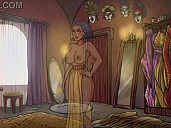 Uma linda vendedora loira dá uma mamada no sexto episódio deste jogo adulto