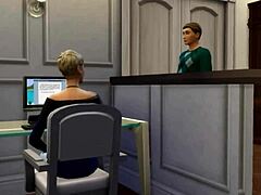 Kreskówkowa laska Tammy z dużymi cyckami zwraca na siebie uwagę w Sims 4
