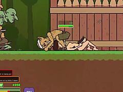 Hentai gameplay p3: Nøgen kvindelig overlevende kæmper sig vej gennem goblins og bliver knaldet hårdt