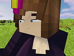 Aktualizacja Minecraft - Jennys Sexmod 1 3 1 przedstawia gorącą brunetkę