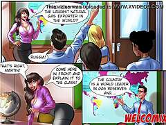 Orgazm i pieprzenie w fantazji szkolnej dziewczyny - animowane porno