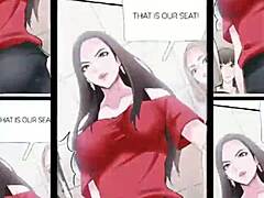 Moeder en dochter verkennen hun seksuele verlangens in openbare anime-porno