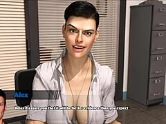 Zreli par vohuni za zdravnikom v interaktivni pornografski igri